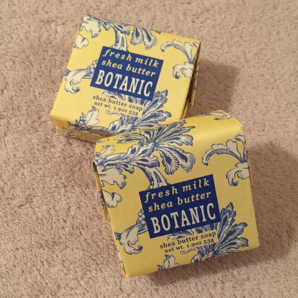 Fresh Milk Artisan shea butter Soaps set  of 2 NWT
